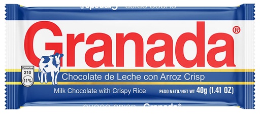 Granada Tableta de Leche con Arroz 40g 12 Pack